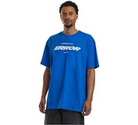 MT Upscale Men's Mt3312-error Wording Oversize Tee T-Shirt, Cobalt Blue, L