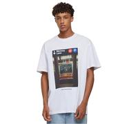 MT Upscale Men's Mt3594-memory Lane Oversize Tee T-Shirt, White, XXL Plus Tall