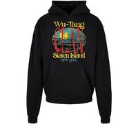 Mister Tee Men's Wu Tang Staten Island Heavy Oversize Hoodie Black XL Hooded Sweatshirt