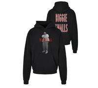 MT Upscale Men's Mt2113-biggie Smalls Concrete Heavy Oversize Hoody Sweatshirt, Black, M