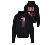 MT Upscale Men's Mt2113-biggie Smalls Concrete Heavy Oversize Hoody Sweatshirt, Black, M
