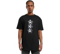 MT Upscale Men's Mt3188-peace&Love Heavy Oversize Tee T-Shirt, Black, XS