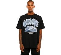MT Upscale Mister Upscale Queens Oversize Tee Unisex T-Shirt, 100% Cotton, Black, M