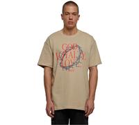 Mister Tee Upscale Unisex T-Shirt God Loyalty Love Oversize Tee, 100% Cotton, Sand, Xs
