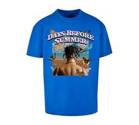 MT Upscale Mt1840-days Before Summer Oversize Tee T-Shirt, Cobalt Blue, XS