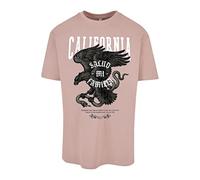 MT Upscale Mt2465-la Familia Heavy Oversize Tee T-Shirt, Duskrosis, XL