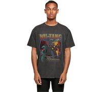MT Upscale Mt2867-Wu Tang 36 Chambers Acid was Oversize Tee T-Shirt, Black, XL
