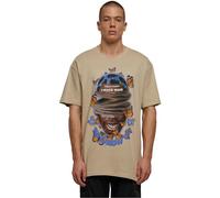 Mister Tee Mt2877-Grow Up Oversize Tee T-Shirt, Sand, XS Große Größen Tall