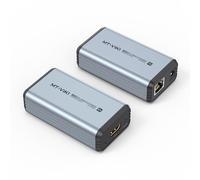 MT-VIKI 4K30HZ HDMI Cable Extender, Point to Point Transmission over Ethernet, 100m HDMI to RJ45 Extender, POC Unilateral Power Supply, 3 EDID Modes, Plug & Play
