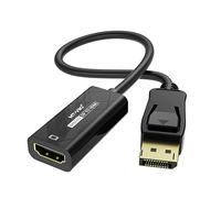 MT-VIKI DisplayPort to HDMI Adapter, 4K@60Hz Unidirectional DP to HDMI Adapter, Compatible with HP, ThinkPad, AMD, NVIDIA, Desktop and More - Male to Female