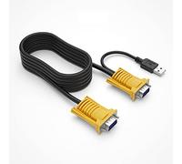 MT-VIKI VGA KVM Cable USB 2in1 Cable Cord Leads for VGA KVM Switch Console (3m/10ft)