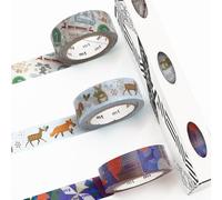 MT Washi Masking Tape - Kamoi Paper Washi Adhesive Tape - 15mm * 7m (Christmas Patterns)