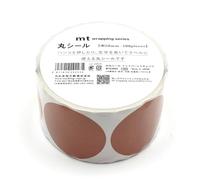 mt Wrapping Series Round Sticker(Rolledtype) - Matte Burnt Orange