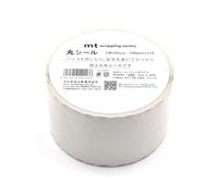 mt Wrapping Series Round Sticker(Rolledtype) - Matte White