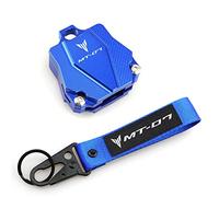 MT07 Universal Motorcycle Accessories Key Shell Case Protective Cover & Keychain Keyring Ring For Yamaha MT07 MT-07 2015-2021 Motorbike Key Rings (Color : 1 set Blue, Size : 1)