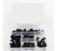 MT09 MT-09 Fairing Screws 2018 2019 2020 Model Full Bodywork Fasteners Set With Steel Clips Speed Nuts And Covering Bolts Compatible With Various Motorcycle Fairings(Black)