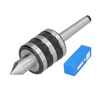 MT1 Black Embossing Morse Taper Center, Woodworking Live Center, High - Speed Steel Tip with 40Cr Steel Body, Precision 0.01mm for Lathes and CNC Machines, Revolving Center for Smo