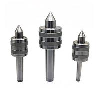 MT1 MT2 MT3 Steel Lathe Live Center Taper Tool Triple Bearing CNC Live Revolving Machining Center Taper Accessories(MT1)