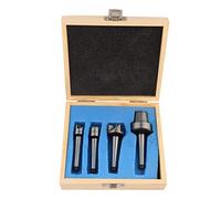 MT1 Wood Lathe Turning Spur Cup Center Set, 4PCS, Metalworking Lathe Drive, Smooth Support for Spindle Turning - Durable Steel, Suitable for Wood and Metalworking (MT1)