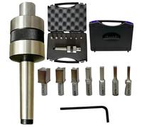 MT2 Live Revolving Center with Square Tool Rotary Broach - Precision Lathe Center-Centre for Internal Square Broaching. (mm Size)