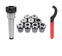 MT2 MT3 MT4 ER25 Spring Collet Set Precision Router Collet Chuck Extension Adapter for CNC Engraving Machine/Milling Lathe Tool (MTA3-ER25(11PCS))