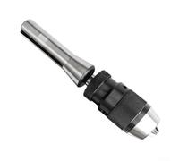 MT2 R8 Drill Chuck For Morse CNC Lathe Mill Self Tightening Jaw Mechanism Tool-Free Installation Black Steel Multiple Shaft Options for Heavy Duty Use(1-16mm B16 R8 rod)
