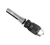 MT2 R8 Drill Chuck For Morse CNC Lathe Mill Self Tightening Jaw Mechanism Tool-Free Installation Black Steel Multiple Shaft Options for Heavy Duty Use(1-16mm B18 R8 rod)