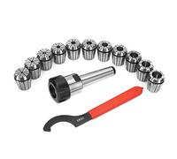 MT3 ER32 Milling Cutter Shank with ER32 Collet Chuck, 11Pcs ER32 Collet Chuck and MT3 ER32 Milling Cutter CNC Milling Machine Collet