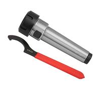 MT4 ER32 M16 Collet Chuck Holder Tooling with Wrench | Long Extension Shank, Deep Hole Machining, Straight Shank Body, Precision Ground, High Rigidity, Plain Style
