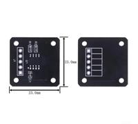 MT6701 Magnetic Encoder Sensor Module, 0°-360° Absolute Angle Measurement, 3.3-5.0V Supply, -40°C to 125°C Operating Range, for