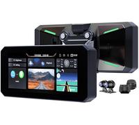 MT7 Motorcycle Smart Navigation System, 6.86" IPS 60Hz Screen, CarPlay & Android Auto, BT 5.2, IP67 Waterproof, Quick-Release, Front/Rear Cameras & Tire Pressure Monitor Included