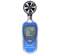 MT905C Handheld Digital Anemometer with LCD Display for Wind Speed Measurement - Portable Wind Gauge for Ventilation Systems and Nautical Use - 0.8 to 30.0 m/s Range - Plastic