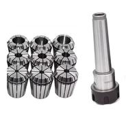 MTA2 MTA3 MTA4 MTB2 MTB3 MTB4 ER16 ER20 ER25 ER32 Taper Tool Holder+9pcs Spring Collets for CNC Milling Lathe Tools Mill Chuck Holder(MTA3-ER25(9PCS))