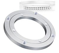 MTADSBKFP Aluminium Alloy Turntable Bearing, Aluminum Alloy Turntable Bearing Lazy Susan Base Silver Multiple Sizes(12 cm)