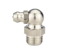 MTADSBKFP Brass Grease Nipple Assortment Kit, 304 Stainless Steel Grease Nipple Fitting, BSPP Thread, 45/90 degree, Multiple Sizes(90 Degree,M12x1.25)