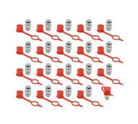 MTADSBKFP Brass Grease Nipple Assortment Kit, M6 Iron Zinc Hydraulic Grease Nipple Fittings, 5-30pcs, Straight/45/90 Degree(20pcs Straight)