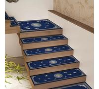MTADSBKFP Carpet Stair Treads Non Slip, Non Slip Carpet Stair Treads For Wooden Steps Indoor Safety Multicolor Multiple Sizes(A,15x26x65cm/10.2x25.6in)