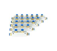 MTADSBKFP Centralized Lubrication System, Centralized Lubrication Manifold Splitter 8mm Pushfit 2-10 Ways 4-12 Ports 20x25mm(4 Way 6 Port)