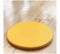 MTADSBKFP Chair Cushions For Dining Chairs, Leather Dining Chair Cushion Round Detachable Multicolor Multiple Sizes Non Slip Pad(Yellow,40 * 2.5cm)