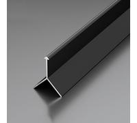 MTADSBKFP Edge Nosing Tread Strip, Aluminium Alloy Y-Shaped Corner Trim Multicolor Multiple Sizes 3 pcs(Matte Black,Large*0.9m)