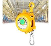 MTADSBKFP Spring Balancer Hanging Tool, Spring Balancer 1.5 meter Cable Hook Adjustable Retractable Yellow Multiple Load Ranges(60-70kg)