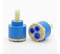MtalNumbeor 25/35/40mm Ceramic Disc Faucet Cartridge PP Replacement Part (A-40MM)
