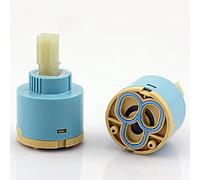 MtalNumbeor 25/35/40mm Ceramic Disc Faucet Cartridge PP Replacement Part (C-40MM)