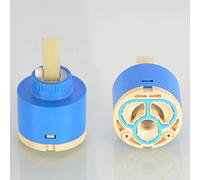 MtalNumbeor 25/35/40mm Ceramic Disc Faucet Cartridge PP Replacement Part (E-40MM)