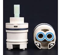 MtalNumbeor 25/35/40mm Ceramic Disc Faucet Cartridge PP Replacement Part (H-35MM)