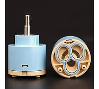 MtalNumbeor 25/35/40mm Ceramic Disc Faucet Cartridge PP Replacement Part (K-40MM)