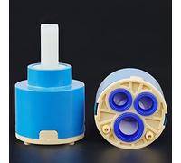 MtalNumbeor 25/35/40mm Ceramic Disc Faucet Cartridge PP Replacement Part (M-40MM)