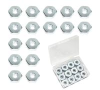 Mtanlo 16 Piece Sprocket Cover Nuts MS180 MS181 MS170 MS170C MS171 and More Models, Nuts Universal Bar Cover Nut Parts, for M8 Chainsaw Nut with Plastic Storage Box