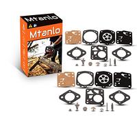 Mtanlo 2pcs Carburetor Carb Rebuild Repair Kit for Tillotson RK-23HS RK-17HS Husqvarna 61 266 268 272XP 281 181 Jonsered 625 630 Homelite XL SXL915 X-12 Super XL Oleomac 261 350 481 482 Chainsaw
