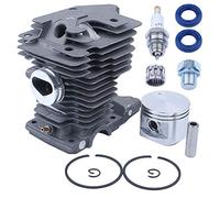 Mtanlo 46mm Cylinder Piston Kit for Stihl MS280 MS280C MS270 MS270C MS 270 280 Chainsaw 1133 020 1203 1133 020 1202,Cylinder Piston kit Top End Kit Big Bore with Spark Plug Oil Seal